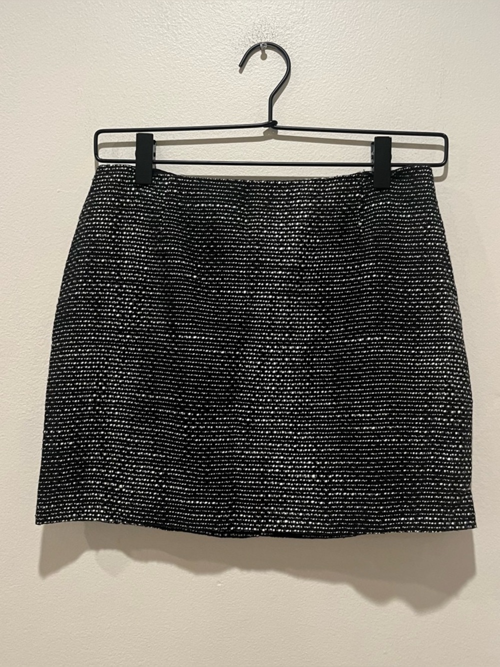 Aqua Brand Black and White Knit Mini Skirt - Women’s Size Small